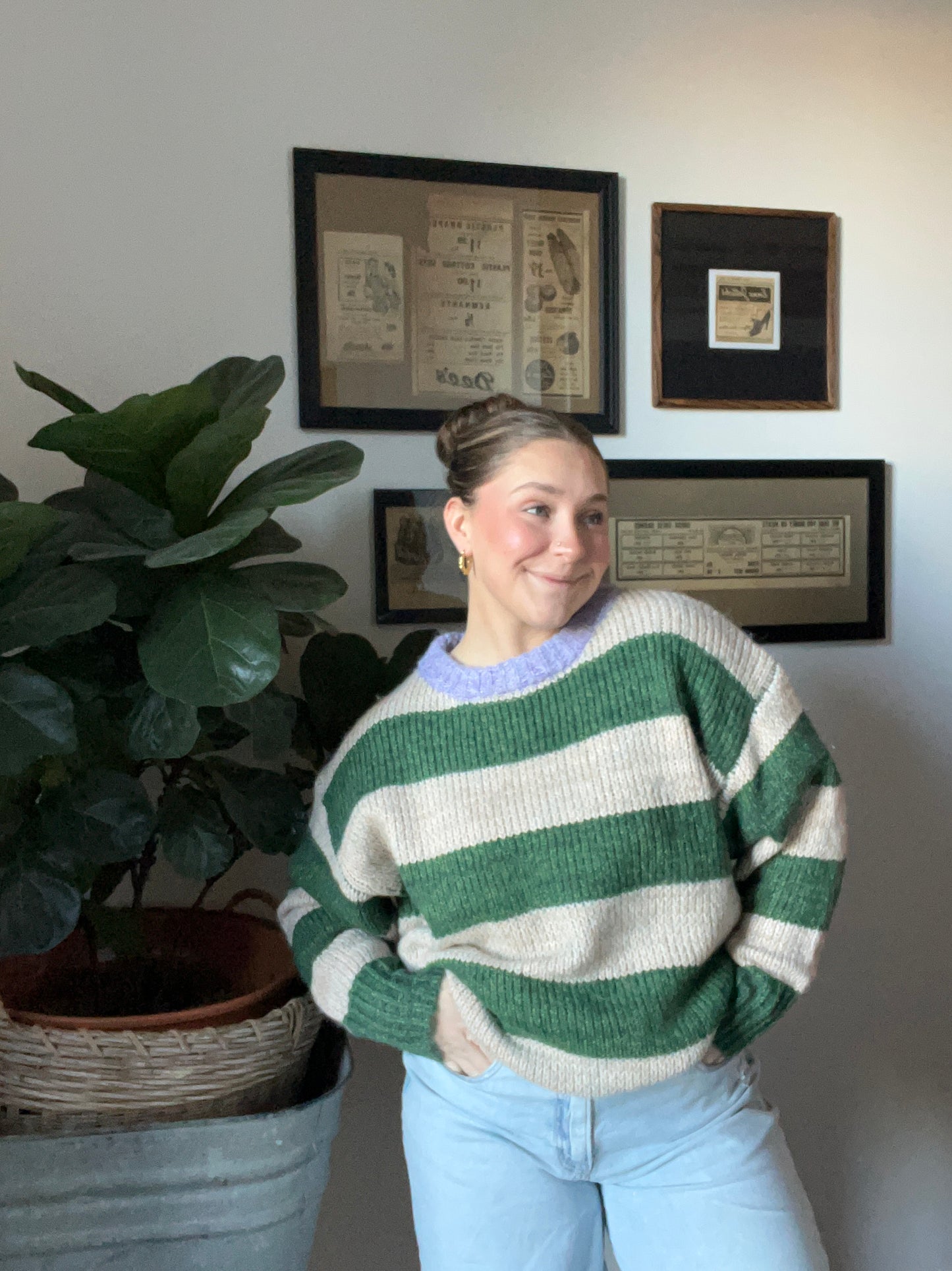 Oversized Striped Sweater