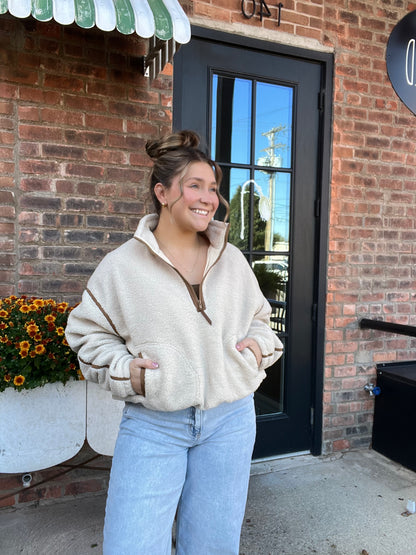 Sherpa Pullover Top