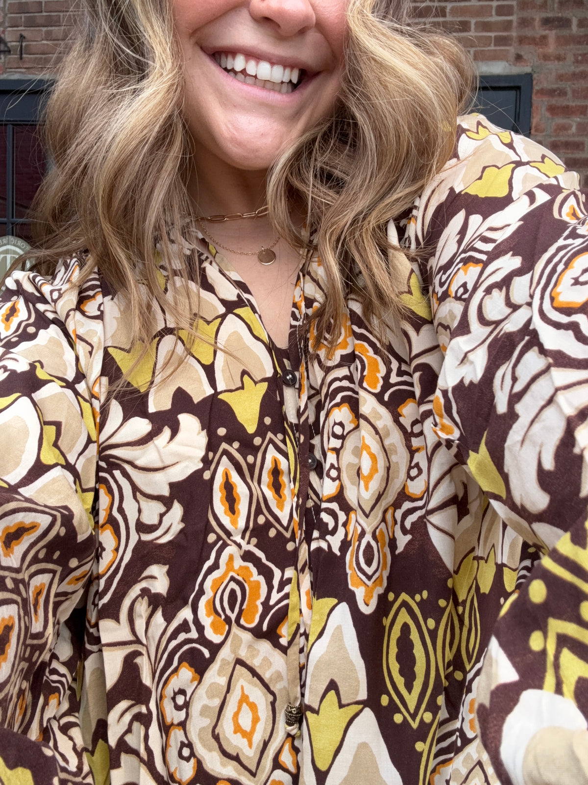 Botanic Button Blouse