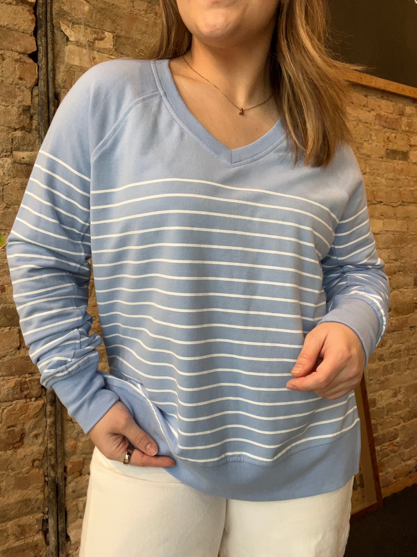 Z-Supply Weekender Stripe V Neck