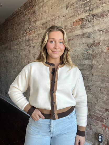Dual Stripe Cardigan