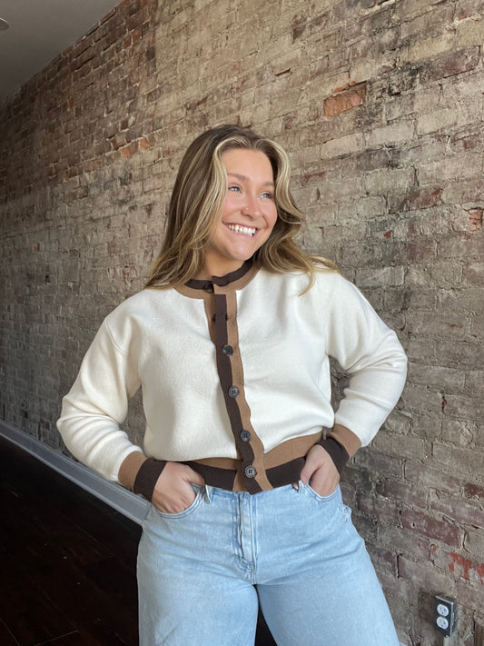 Dual Stripe Cardigan