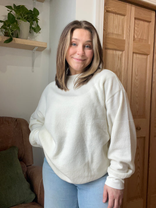 Soft Oversized Crew Sweatshirt