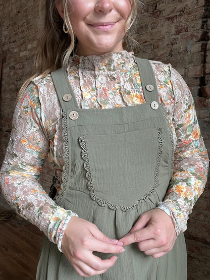 Floral Mock Neck Top