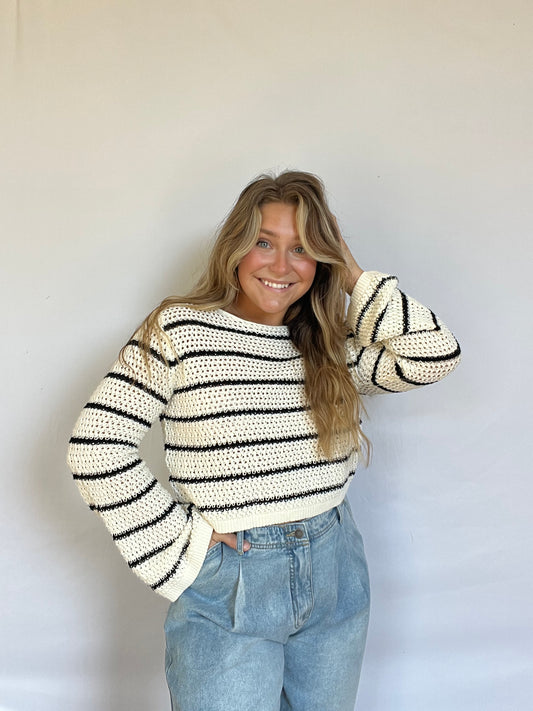 KLD Stripe Knit Sweater