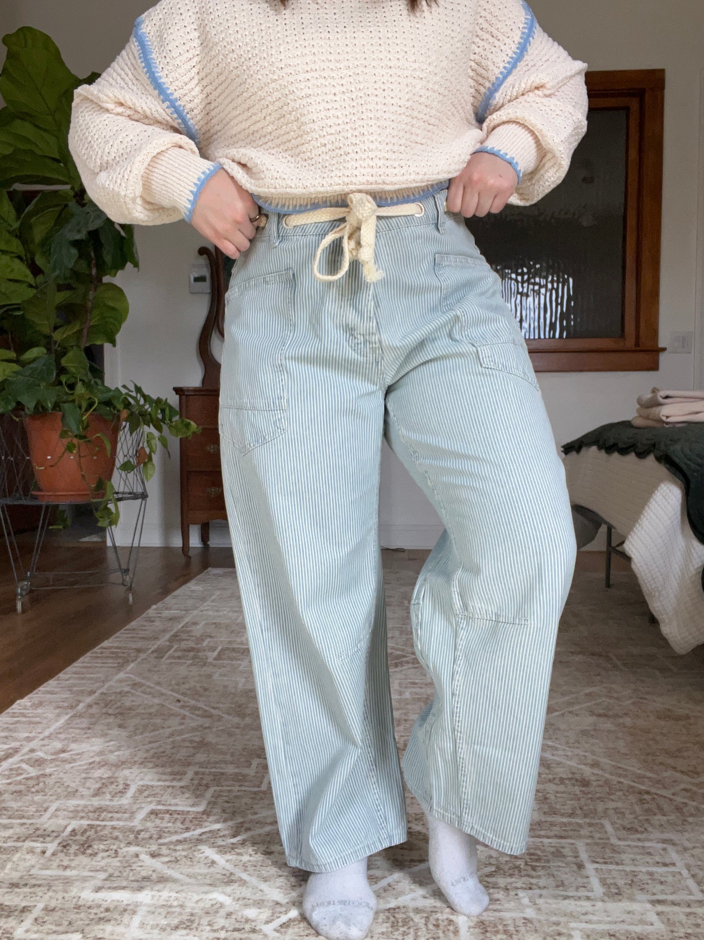 Stripe Denim Jeans