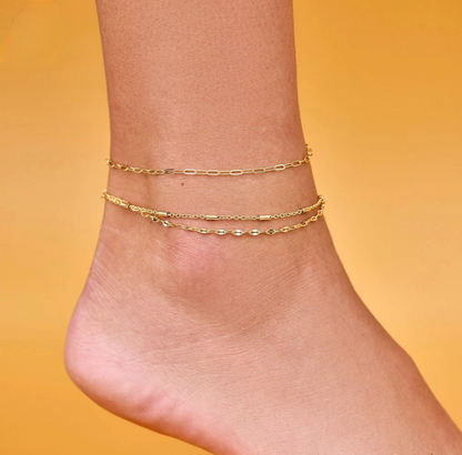 Pura Vida Golden Anklet