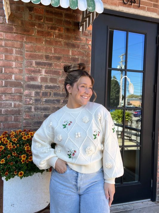 Strawberries & Cream Sweater