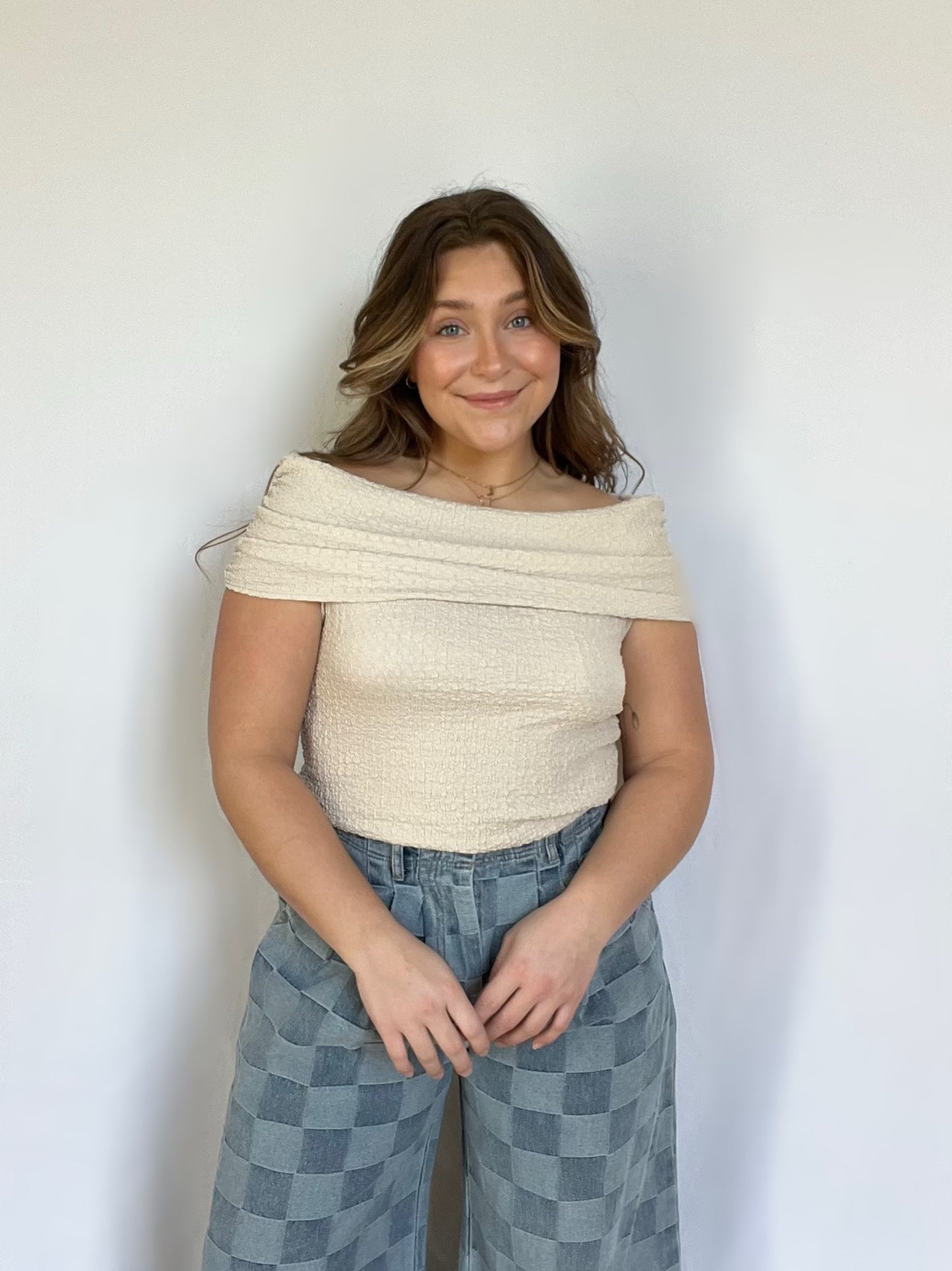 Knit Shoulder Top