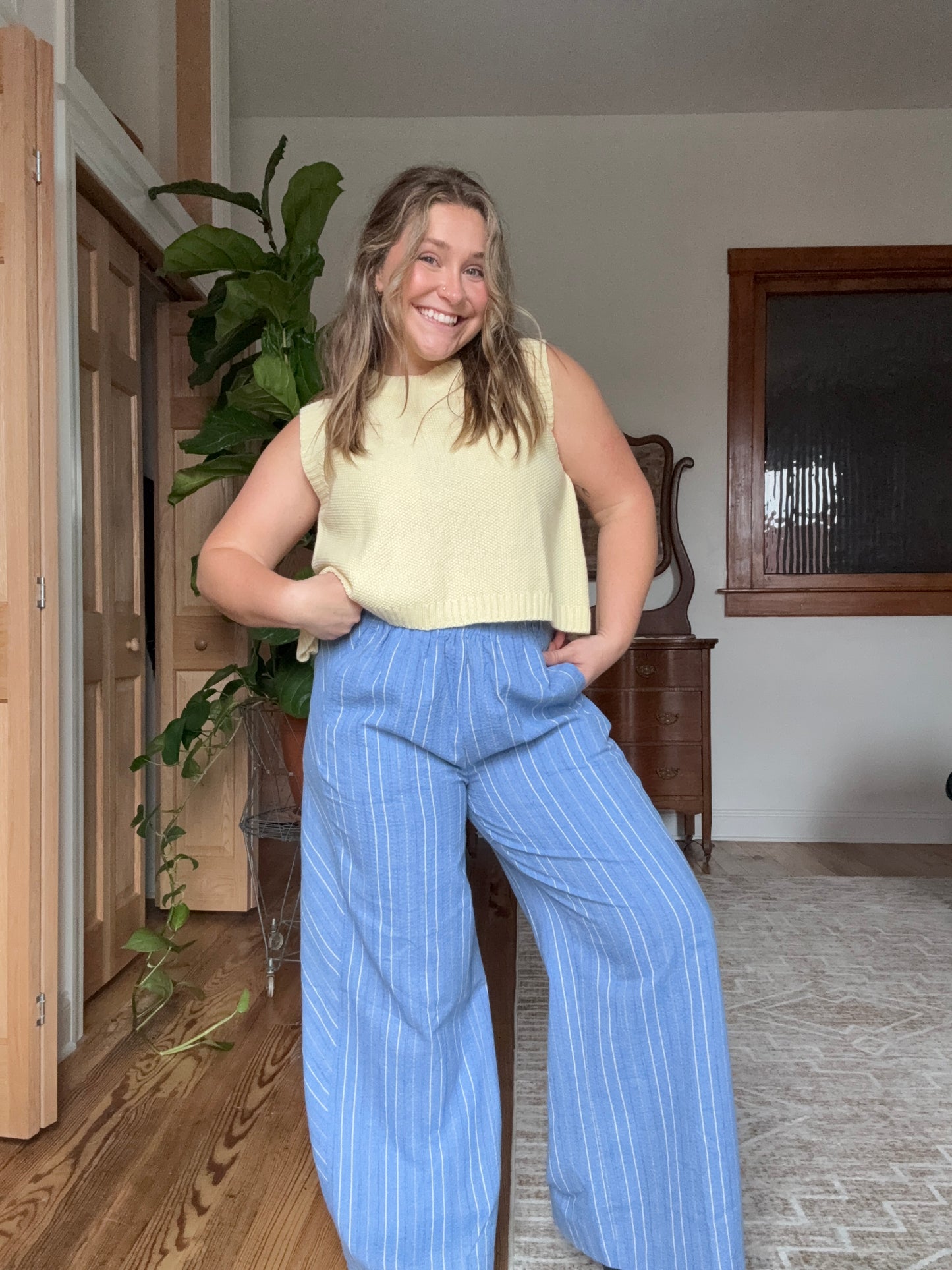 Pinstripe Trousers