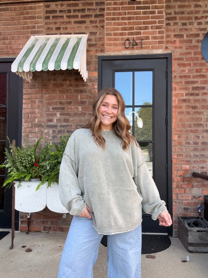 Raw Edge Sweater