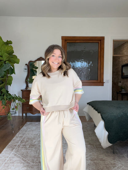 Spring Stripes Lounge Top
