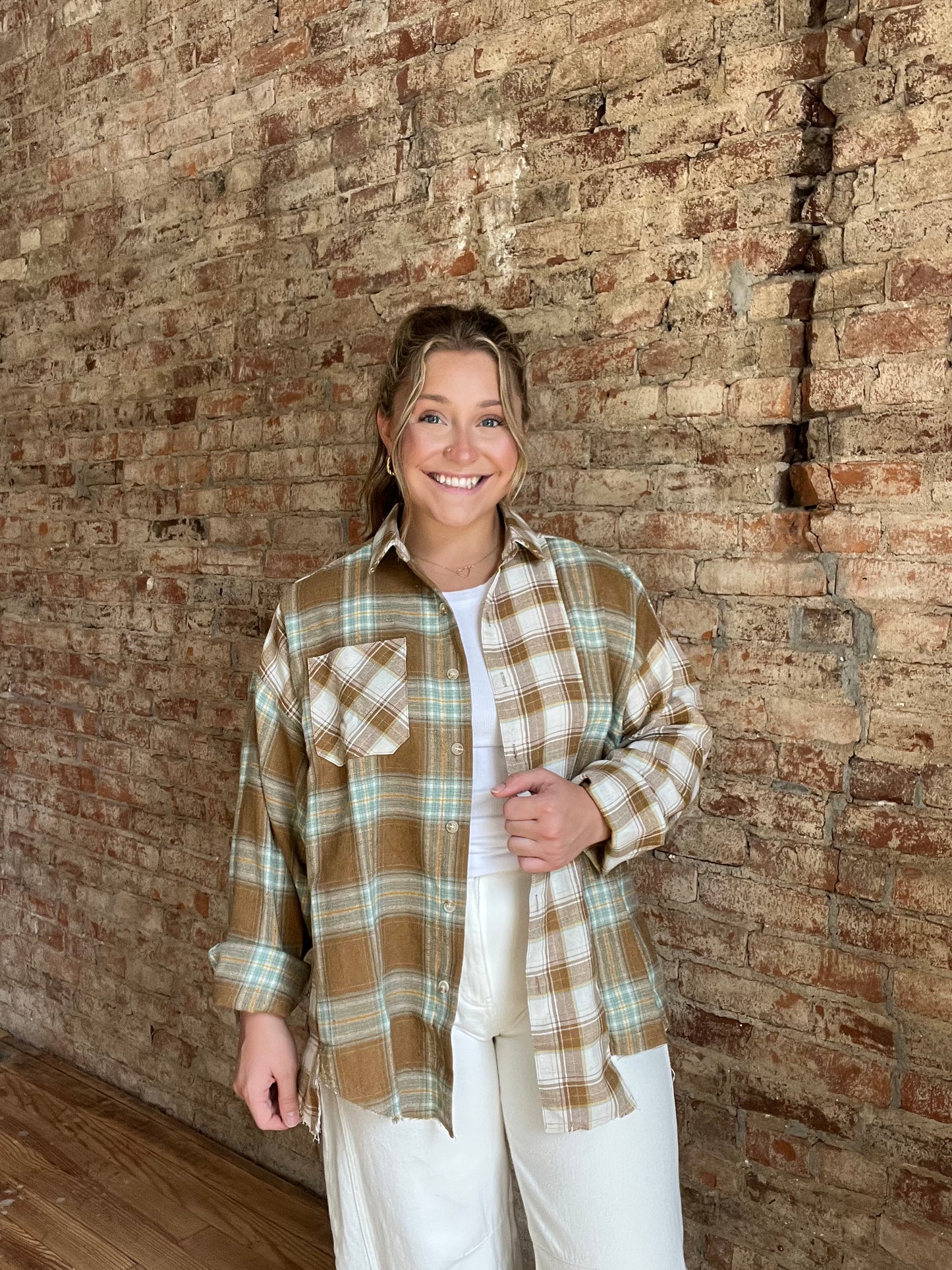 Noelle Flannel Top