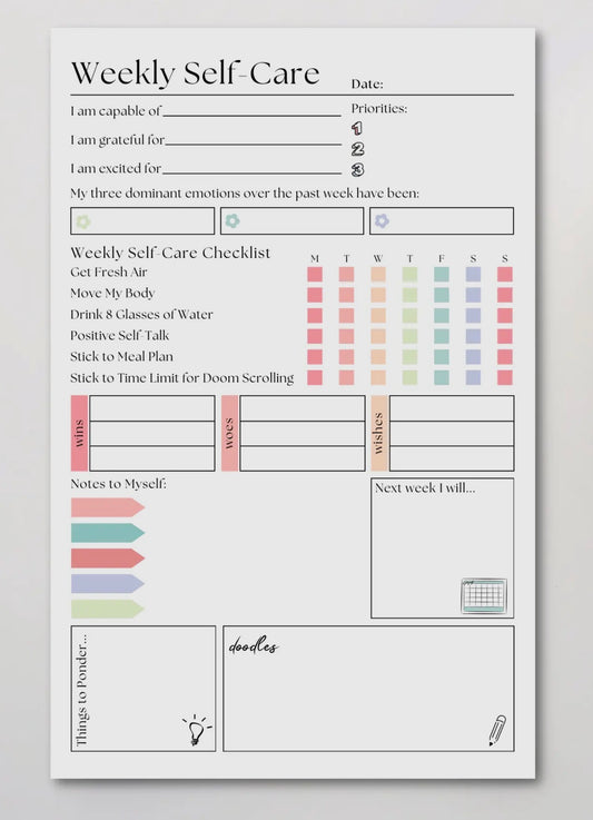 Weekly Self-Care Planner