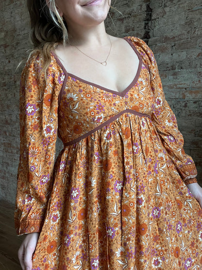 Pumpkin Spice Maxi Dress