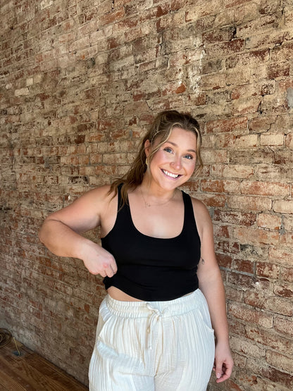 Crop Scoop Tank Top