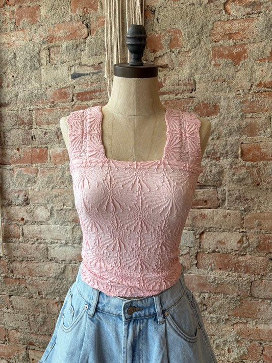 Jacquard Knit Tank Top