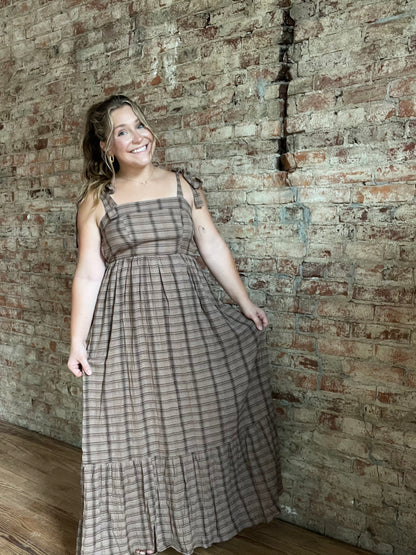 Plaid Maxi Dress