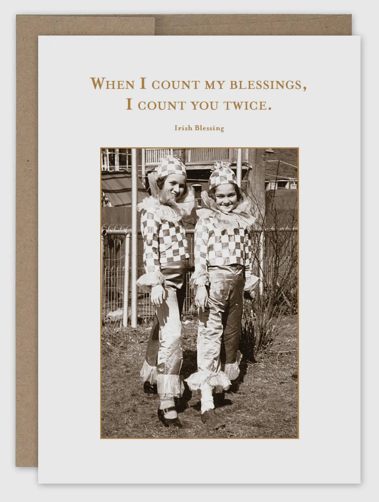 I Count You Twice Thank You Card