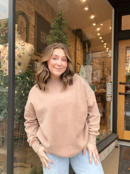 Taupe Oversized Sweatshirt