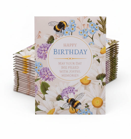 Happy Birthday - Bee Seed Packet
