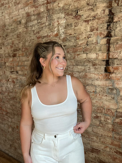 Crop Scoop Tank Top