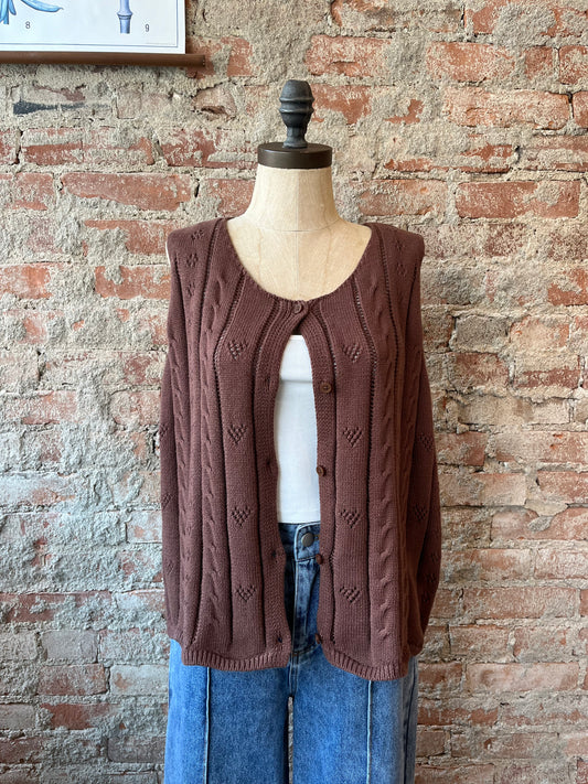 Knitted Floral Vest