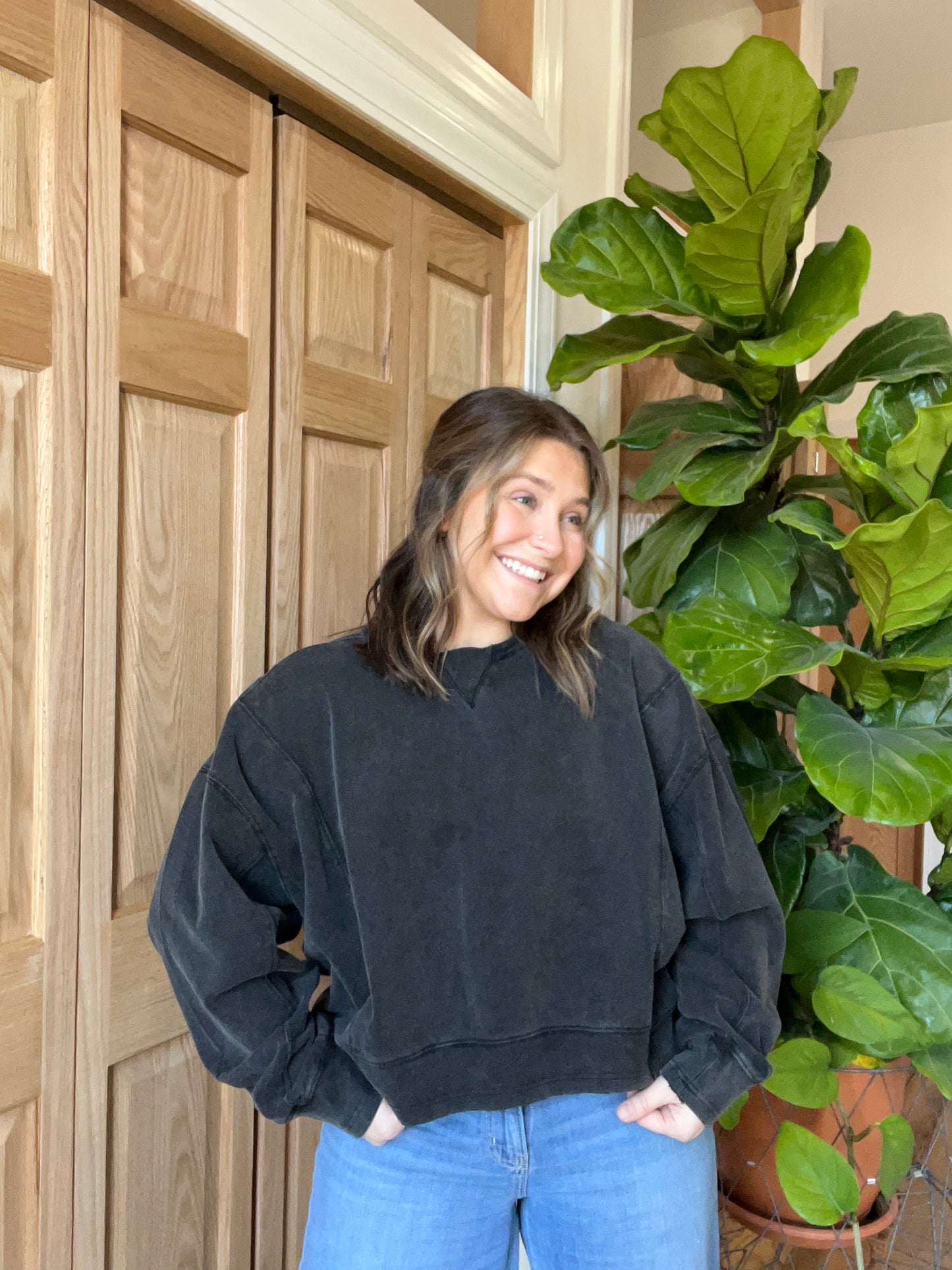 Oversized Crew Sweatshirt