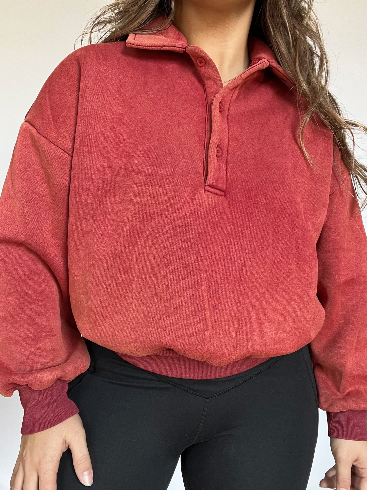 Cropped Polo Pullover