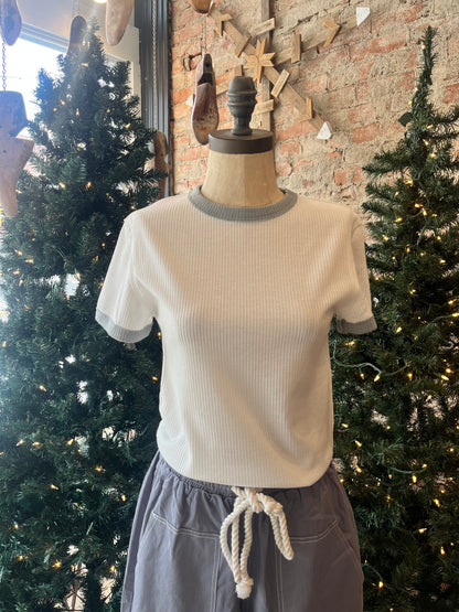 Two Toned Basic Tee