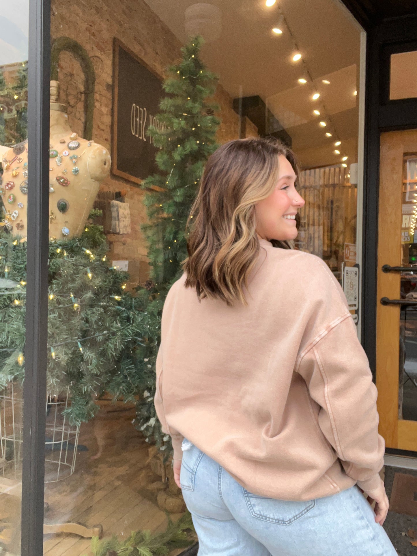 Taupe Oversized Sweatshirt