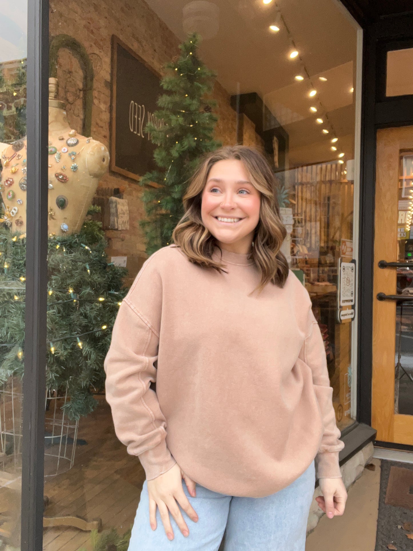 Taupe Oversized Sweatshirt
