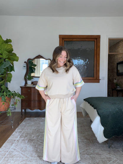 Spring Stripes Lounge Top