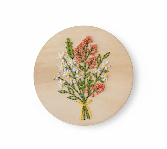 Daisy Bouquet Embroidery Kit