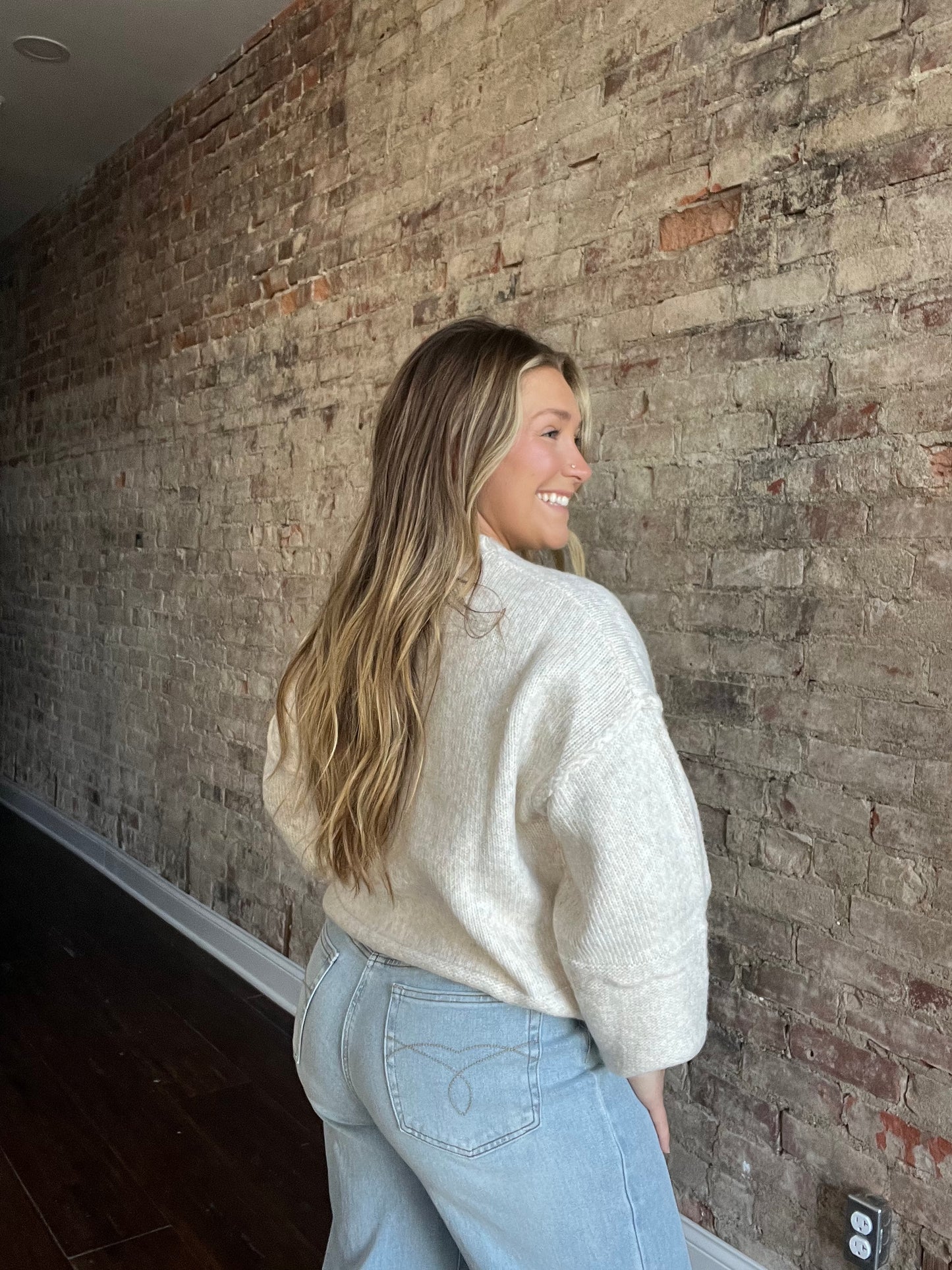 Button Pocket Sweater