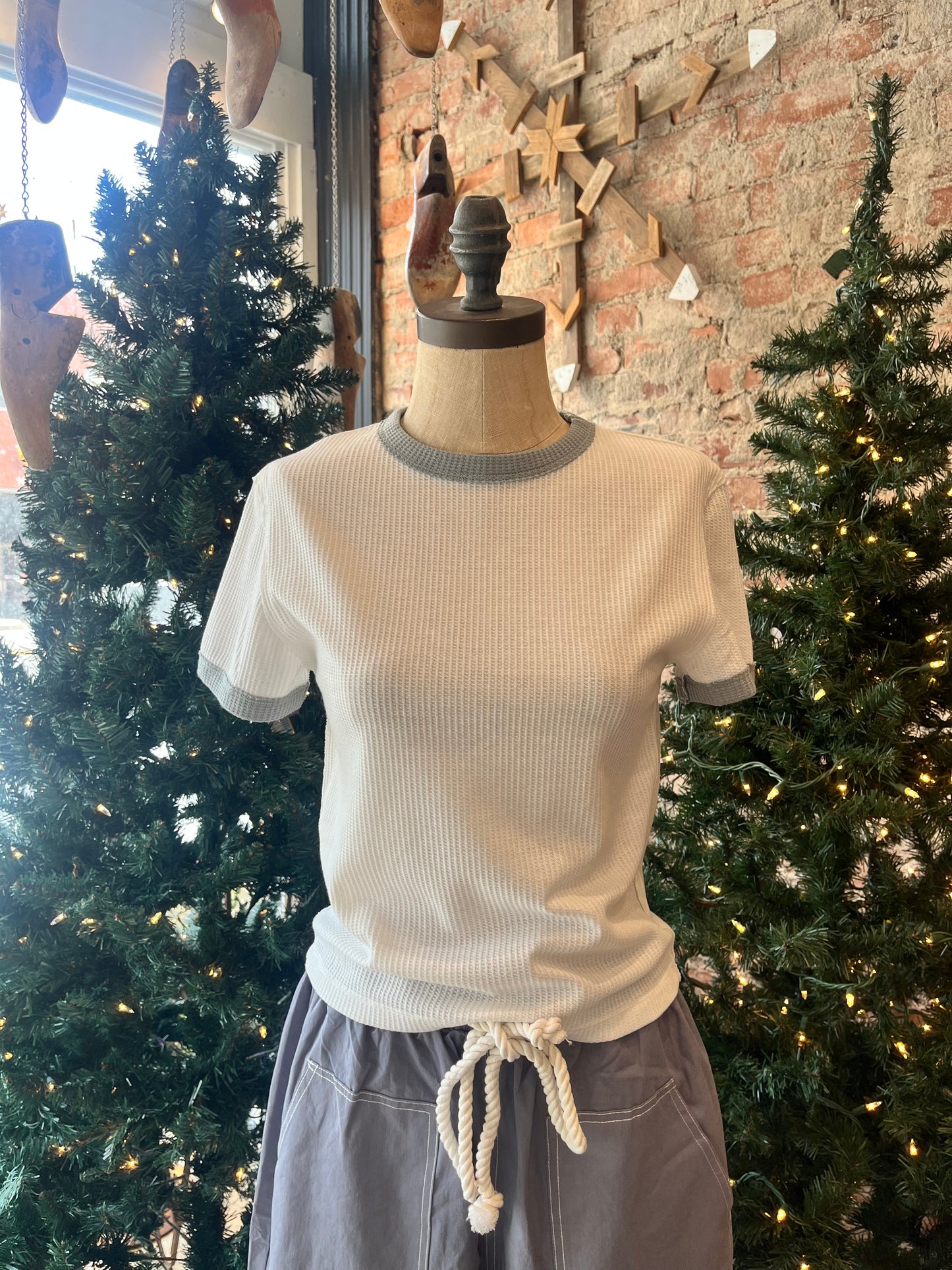Two Toned Basic Tee