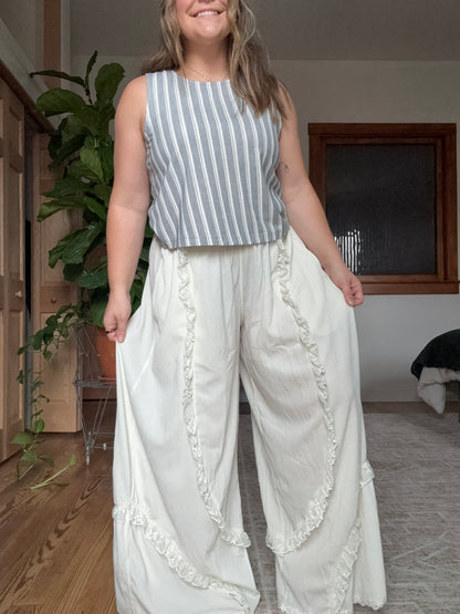 Lace Ruffle Pants