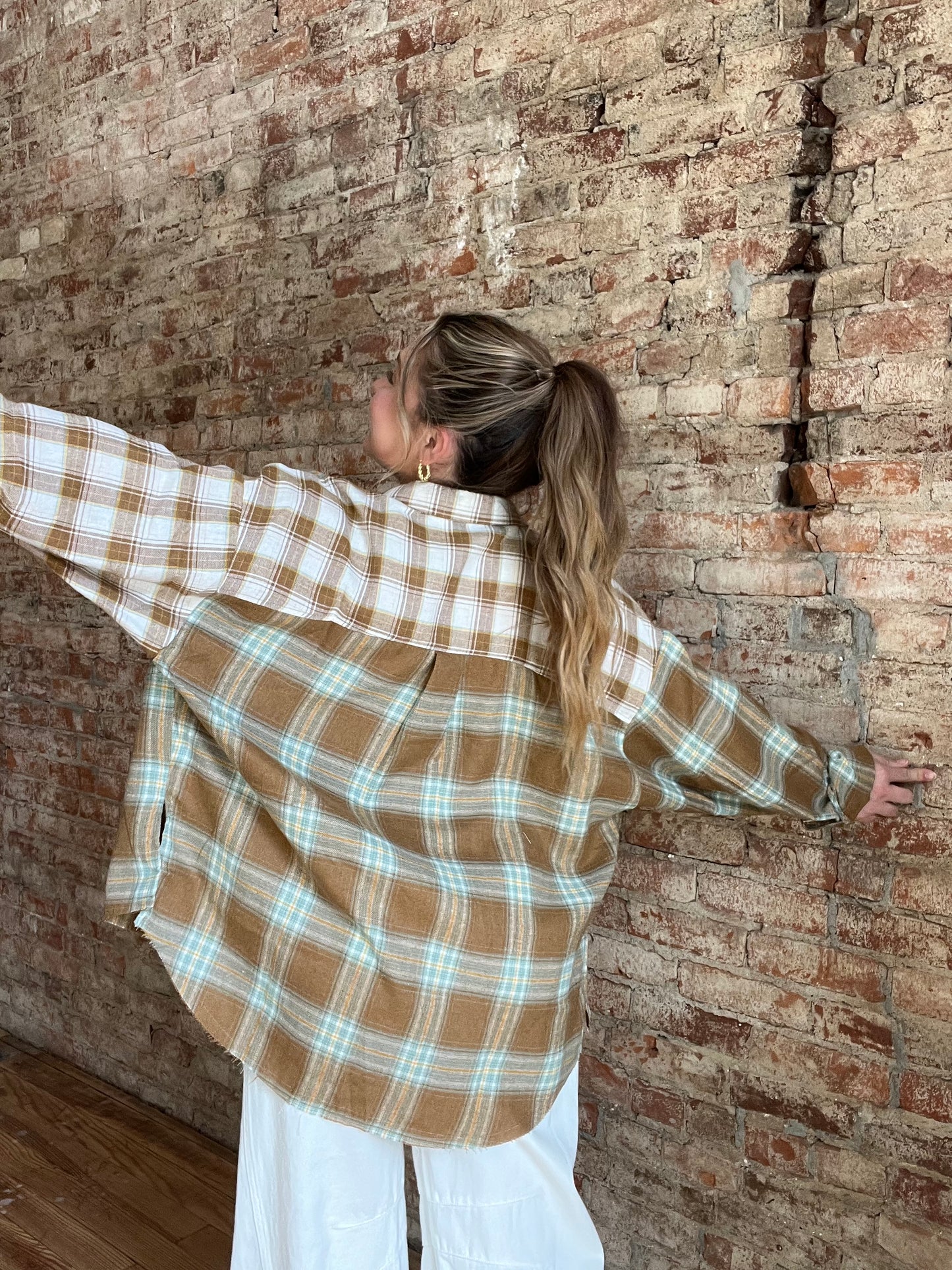 Noelle Flannel Top