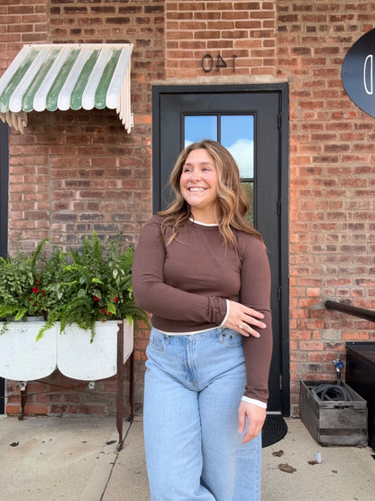 Trim Contrast Top