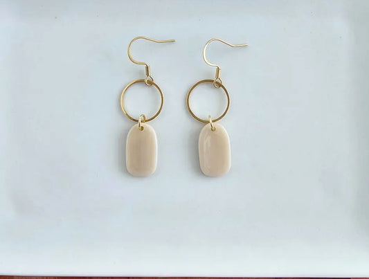 Emma Earrings - Linen