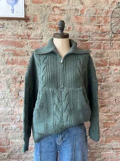 Chunky Quarter Zip Sweater