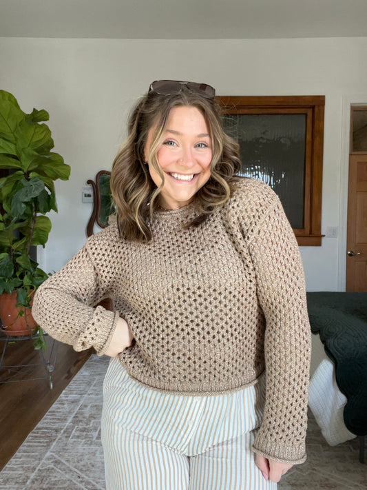 Z-Supply Shimmer Crochet Sweater