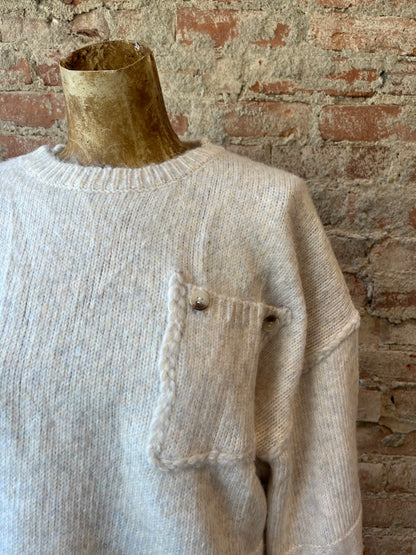 Button Pocket Sweater