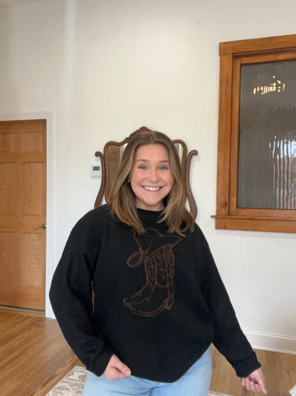 Cowboy Boot Sweater
