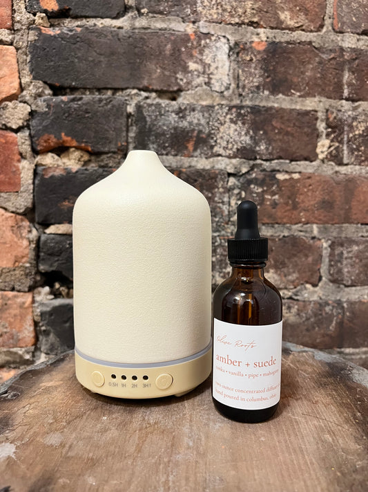 Amber + Suede Electric Diffuser Oil