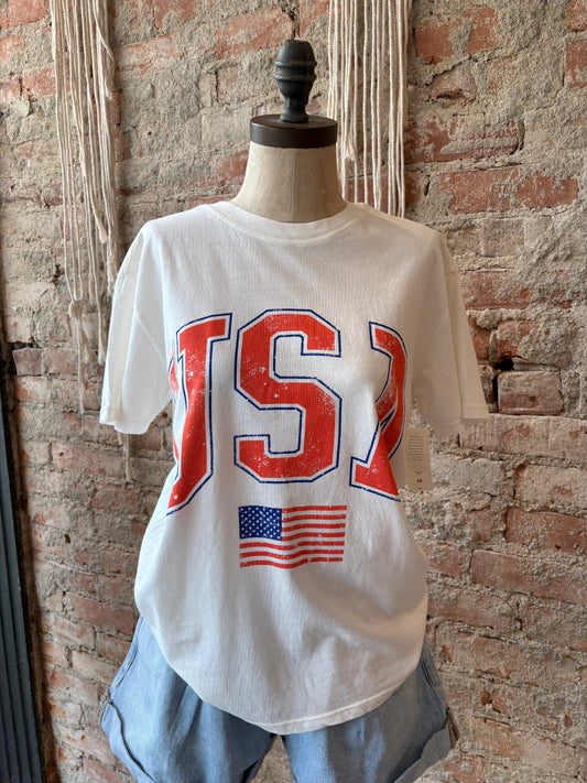 Z-Supply Flag Boyfriend Tee