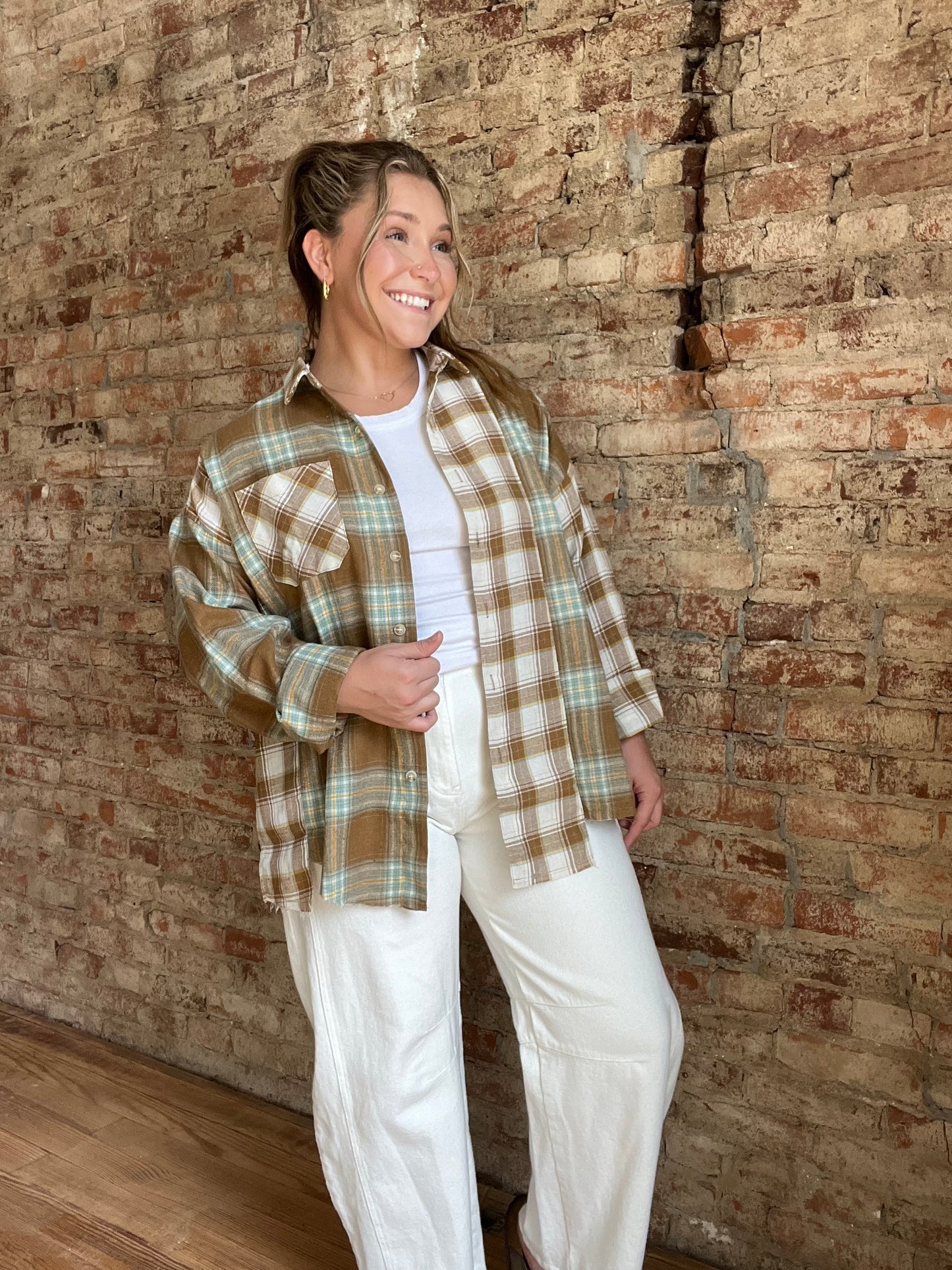Noelle Flannel Top