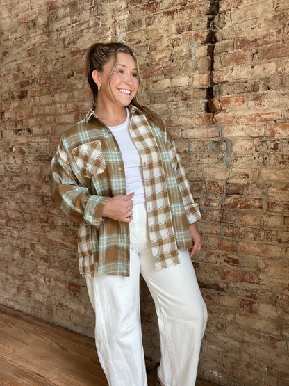 Noelle Flannel Top
