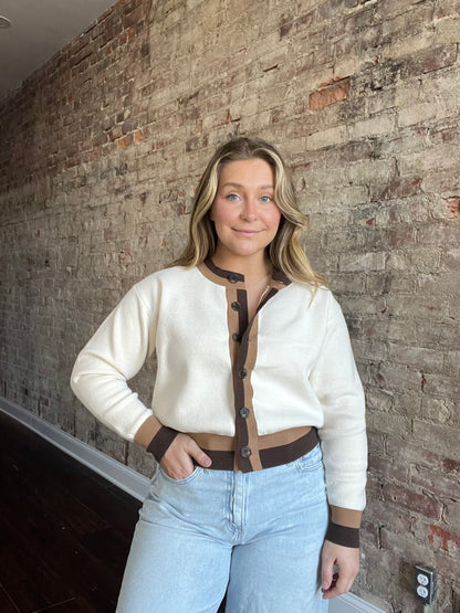 Dual Stripe Cardigan