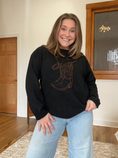 Cowboy Boot Sweater